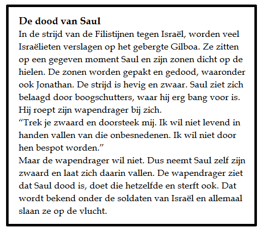 Saul en Jonathan dood